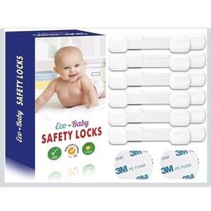 Eco-Baby Safety Cabinet Proofing for Babies 3M Adhesive Baby Proofing Straps S22
